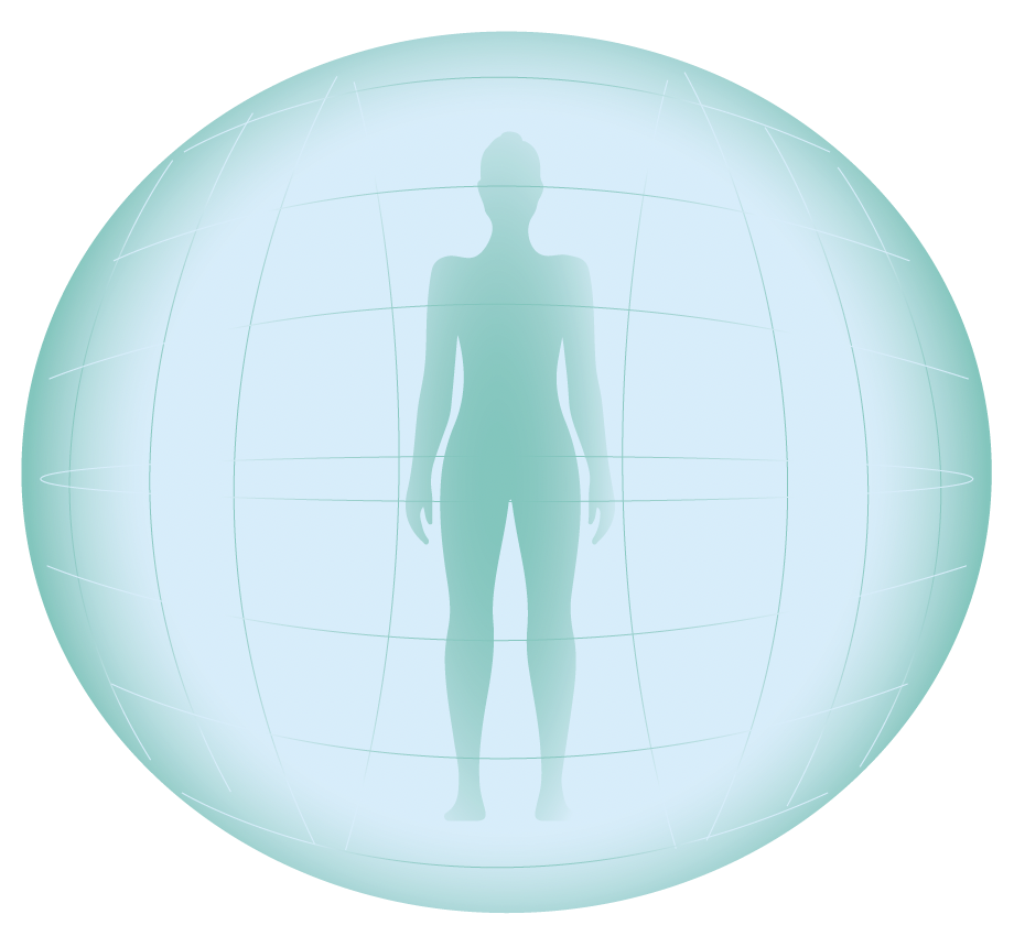 Illustration of an aura field
